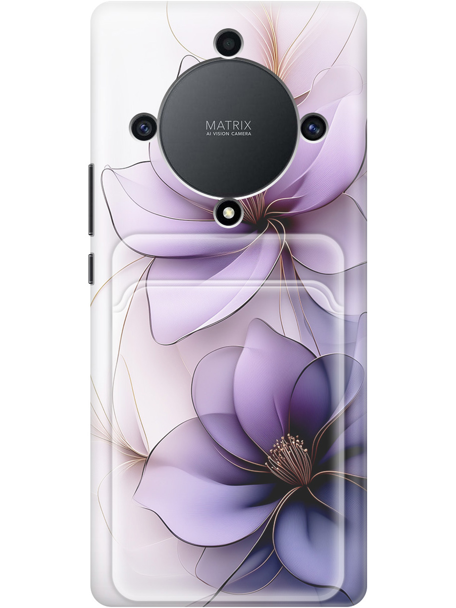 

Силиконовый чехол на Honor X9a/Magic5 Lite с принтом с карманом для карты 850038, Белый;прозрачный;серый;фиолетовый, 769394721