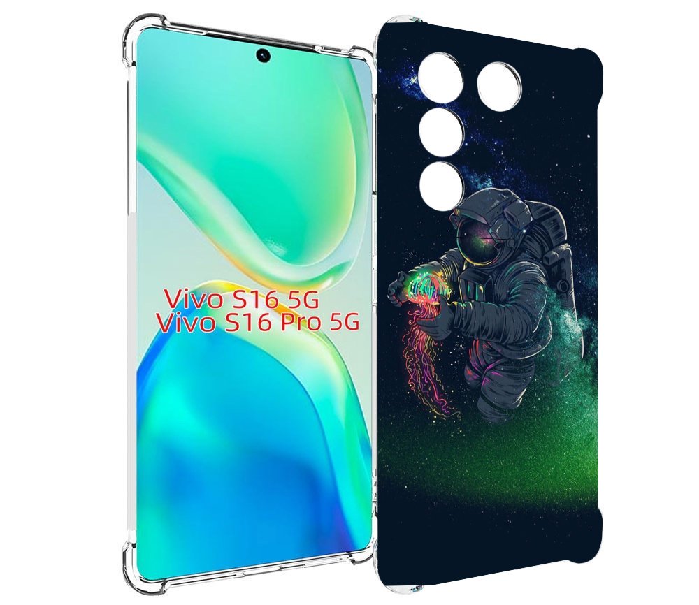 

Чехол MyPads космонавт-с-оружием-арты для Vivo S16 5G/S16 Pro 5G/V27/V27 Pro, Tocco