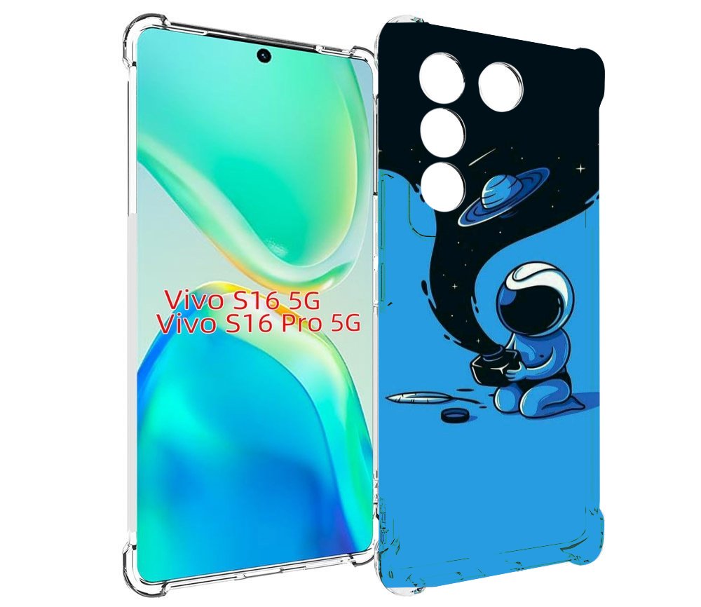 

Чехол MyPads космос из черной краски для Vivo S16 5G/S16 Pro 5G/V27/V27 Pro, Tocco