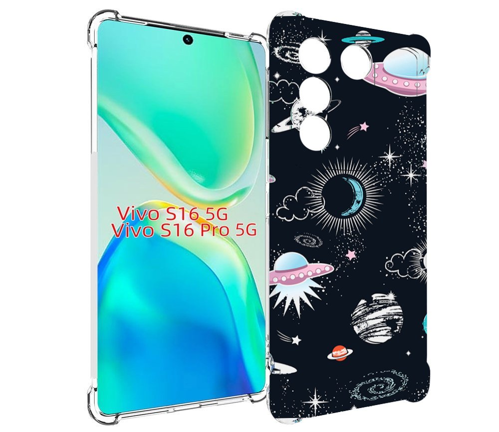 

Чехол MyPads космос-мини-картинки для Vivo S16 5G/S16 Pro 5G/V27/V27 Pro, Tocco