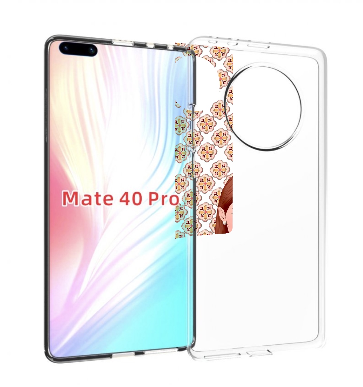 

Чехол MyPads девушка-с-вином-рисунок женский для Huawei Mate 40 Pro (NOH-NX9), Прозрачный, Tocco