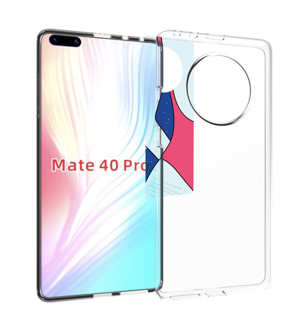 

Чехол MyPads девушка-с-глазом-на-спине для Huawei Mate 40 Pro (NOH-NX9), Прозрачный, Tocco