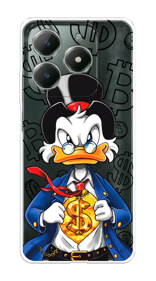 

Чехол на Realme C61 4G (Global) "Scrooge Goldman", Черный;белый;синий, 2518050-1
