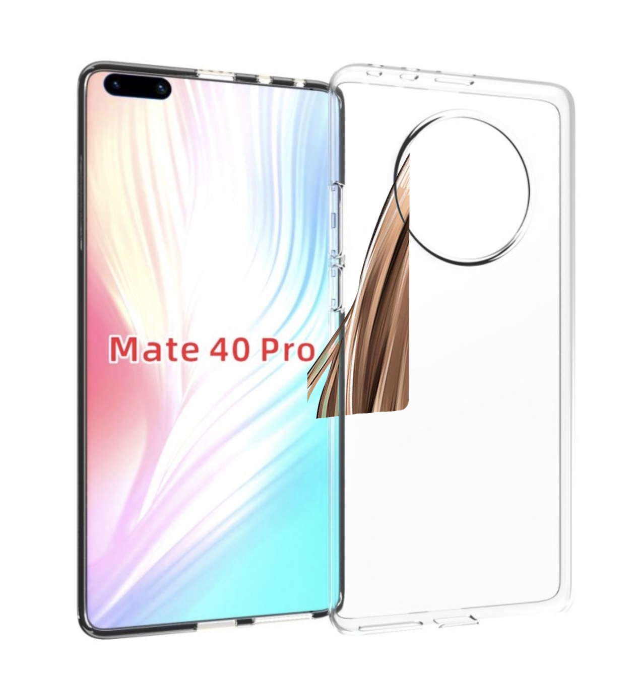 

Чехол MyPads девушка-с-каре женский для Huawei Mate 40 Pro (NOH-NX9), Прозрачный, Tocco