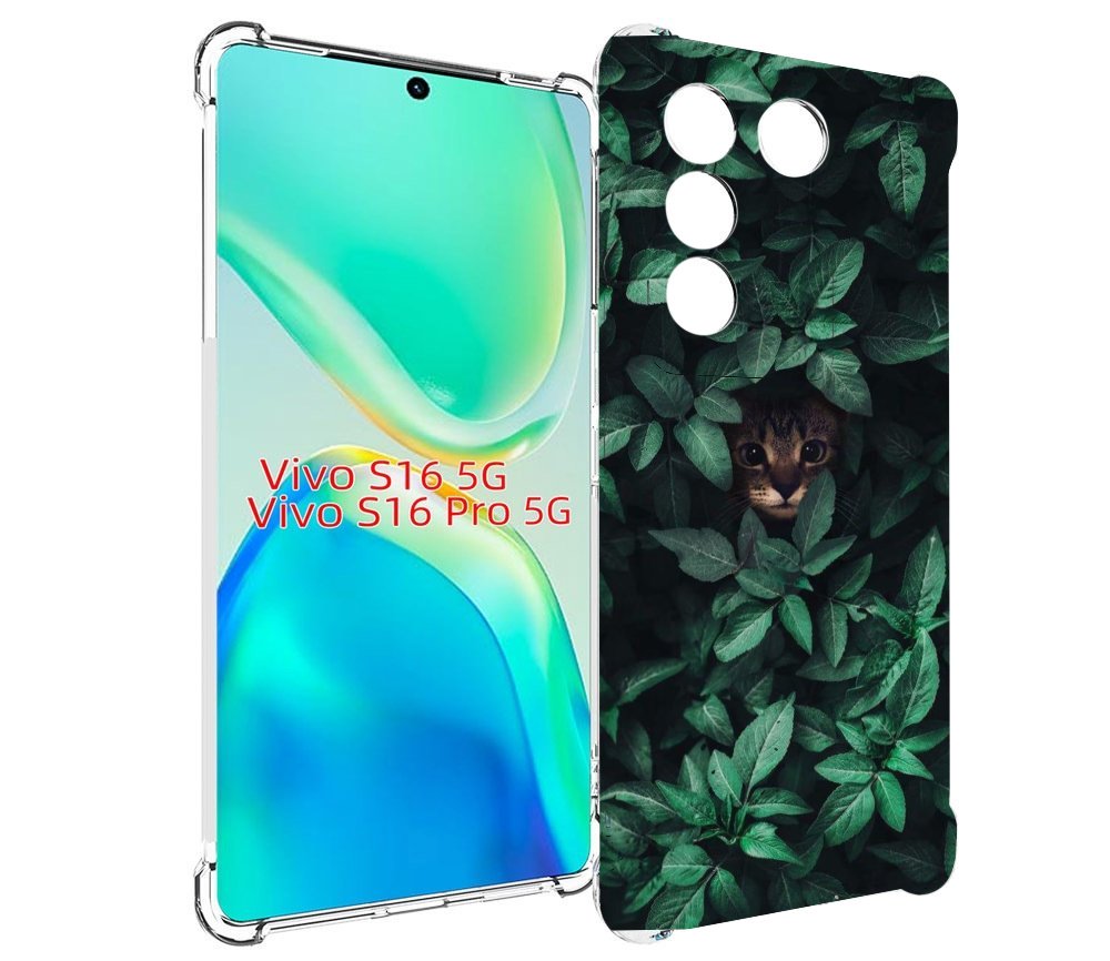 

Чехол MyPads котенок в листьях для Vivo S16 5G/S16 Pro 5G/V27/V27 Pro, Tocco