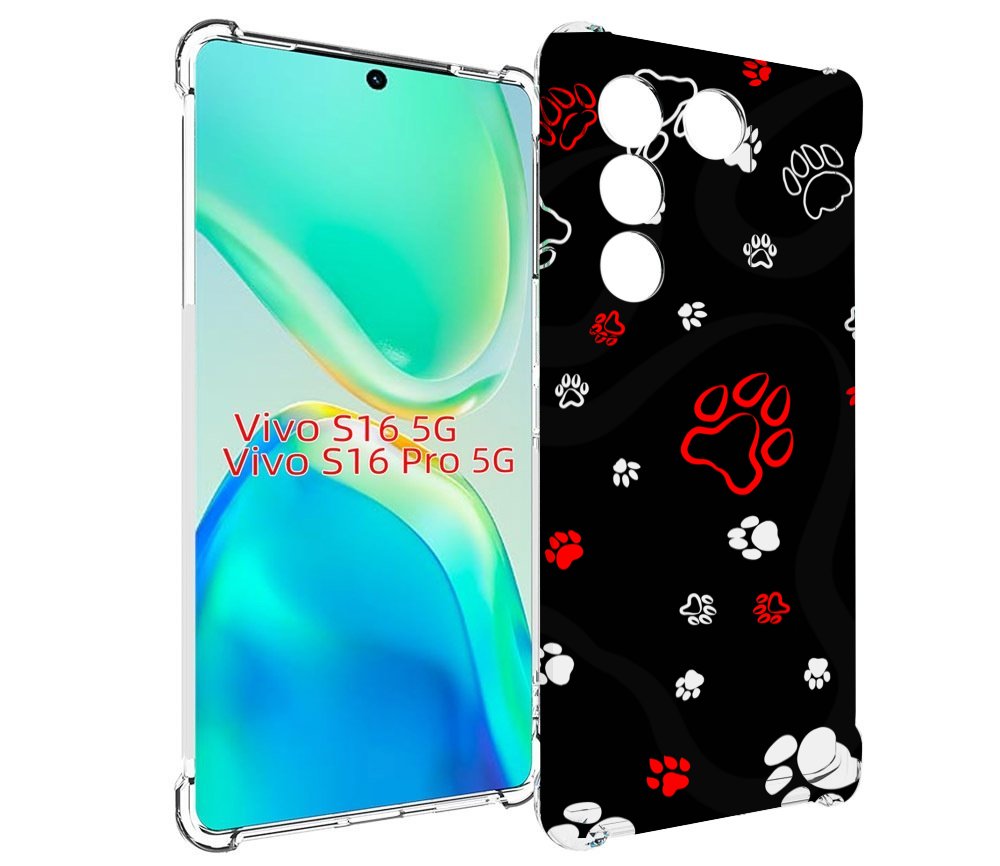 

Чехол MyPads кошачьи-лапки для Vivo S16 5G/S16 Pro 5G/V27/V27 Pro, Tocco