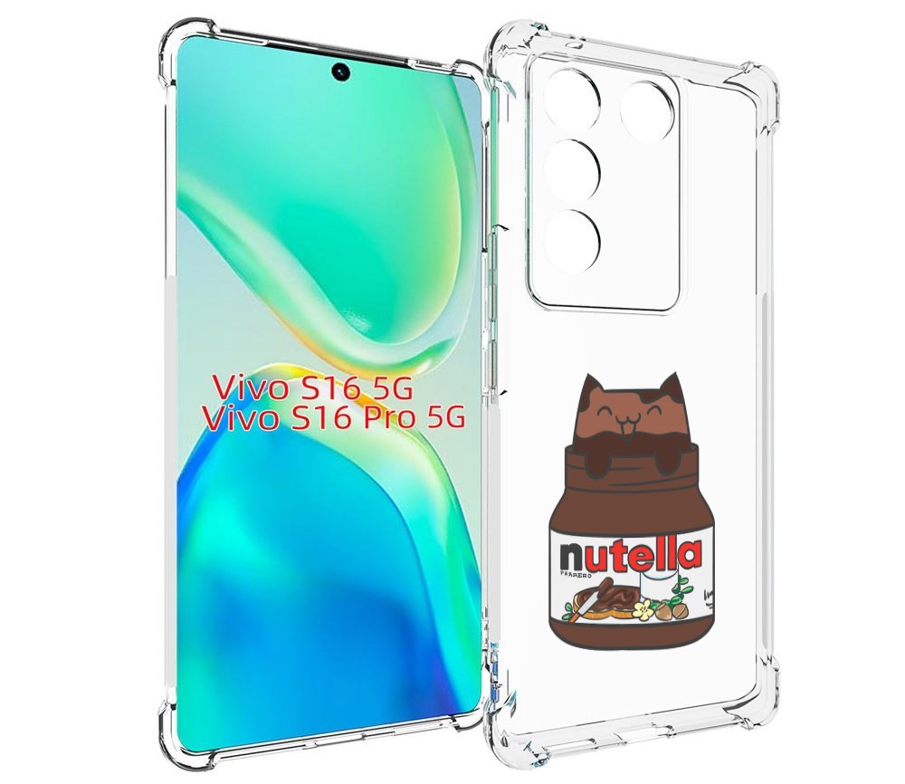 

Чехол MyPads кошечка-в-нутелле для Vivo S16 5G/S16 Pro 5G/V27/V27 Pro, Tocco