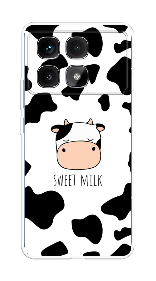 

Чехол на Xiaomi Redmi K70 Ultra "Sweet milk", Розовый;белый;черный, 323050-1