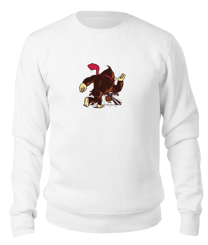 

Свитшот унисекс Printio Donkey kong белый S, Donkey kong