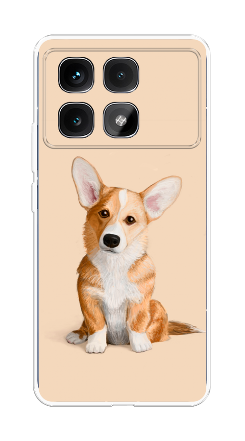 

Чехол на Xiaomi Redmi K70 Ultra "Грустный Корги", Коричневый;бежевый, 323050-1