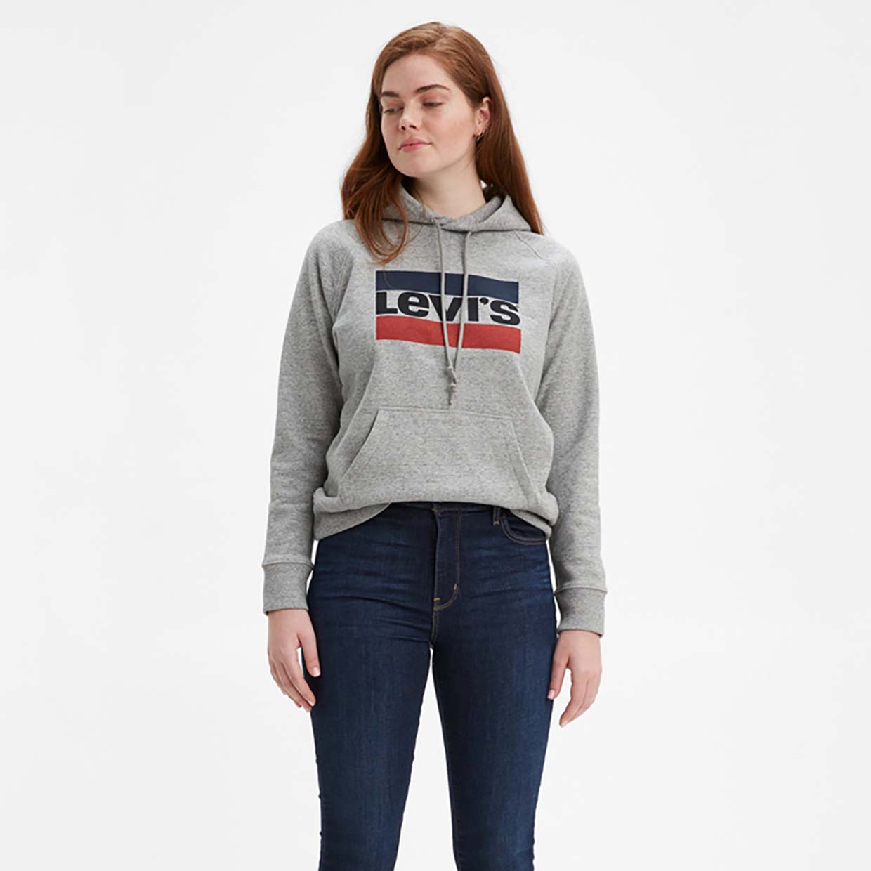 фото Толстовка женская levi's 35946-0000 серая xs