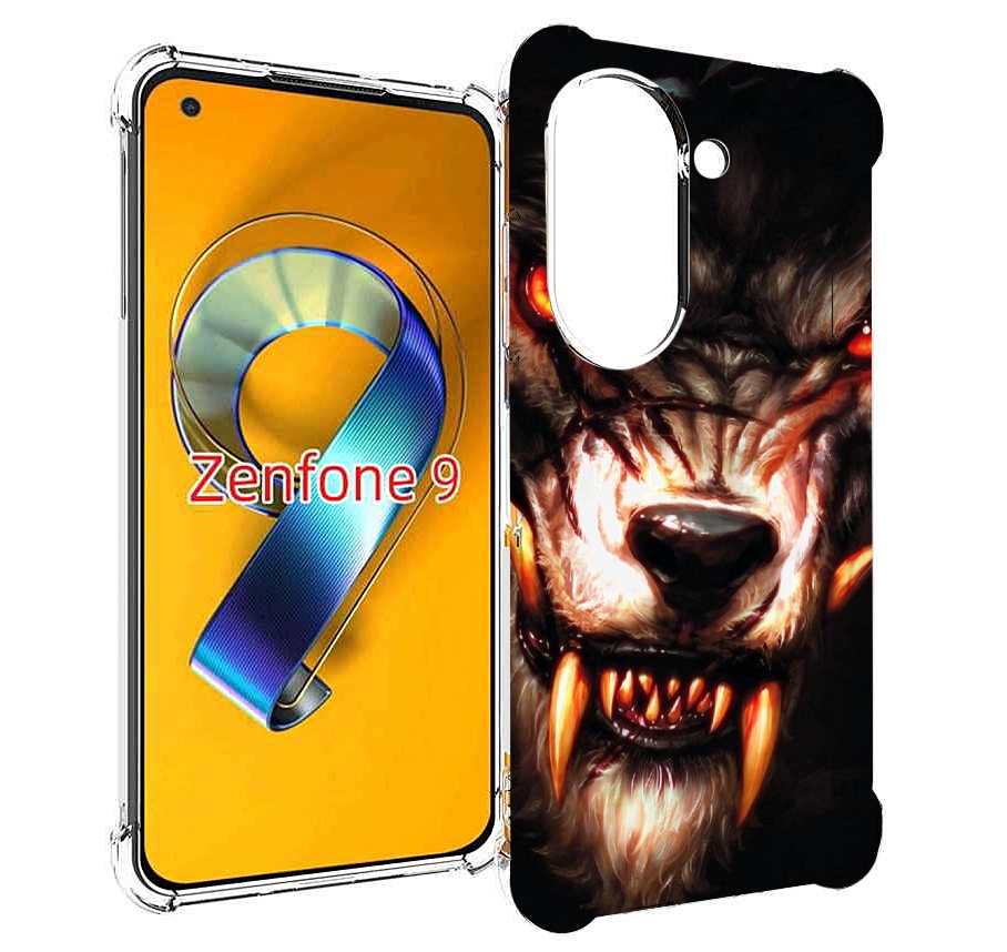 

Чехол MyPads злой голодный волк мужской для Asus Zenfone 9 (AI2202), Прозрачный, Tocco
