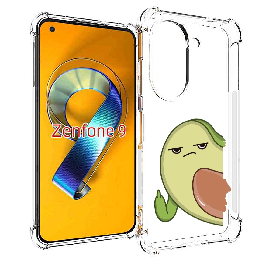 

Чехол MyPads злой-авокадо для Asus Zenfone 9 (AI2202), Прозрачный, Tocco