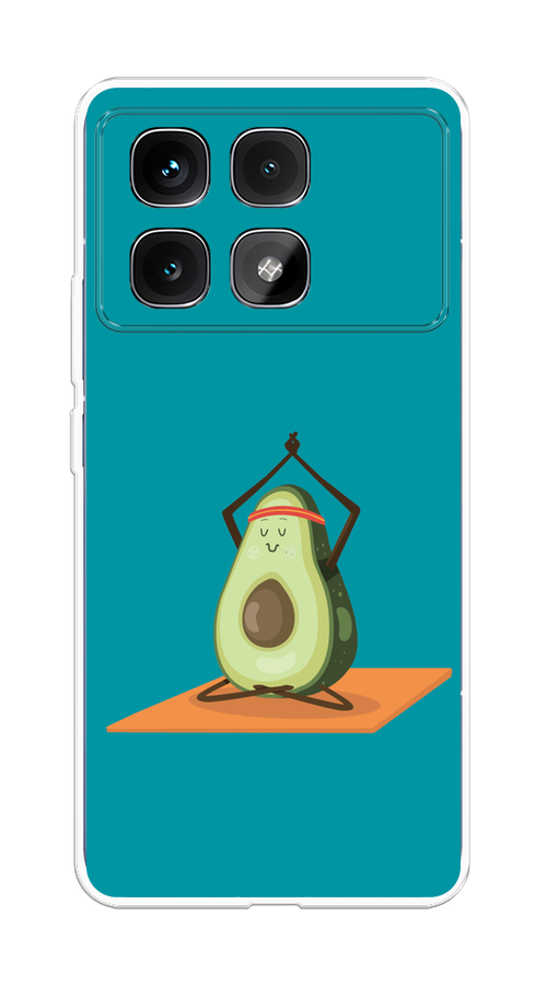 

Чехол на Xiaomi Redmi K70 Ultra "Расслабься с авокадо", Бирюзовый, 323050-1