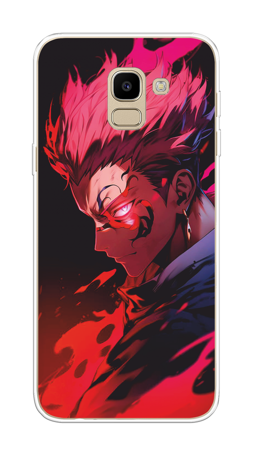 

Чехол Awog на Samsung Galaxy J6 2018 "Взгляд Сукуны", Розовый;красный;черный, 26150-1