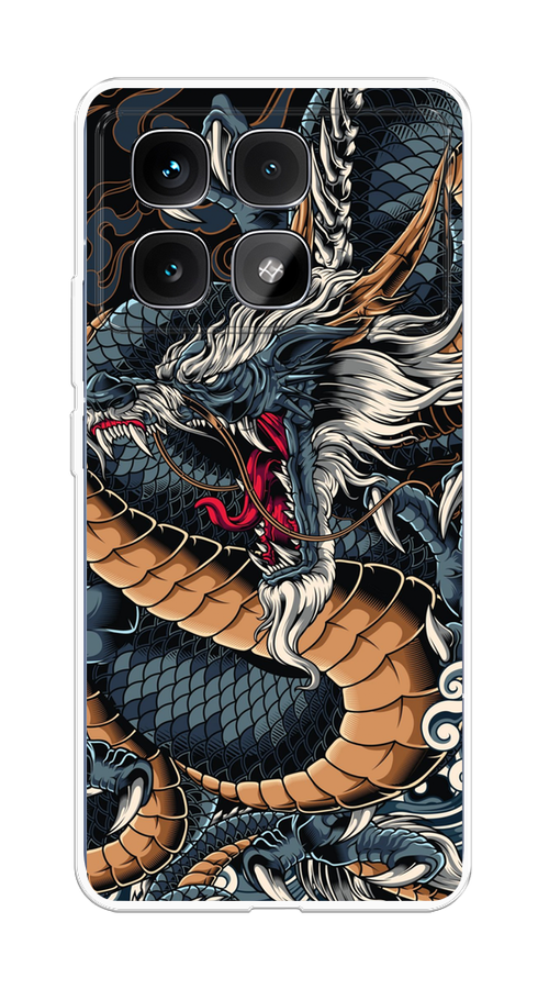 

Чехол на Xiaomi Redmi K70 Ultra "Japanese Dragon", Коричневый;черный;синий, 323050-1