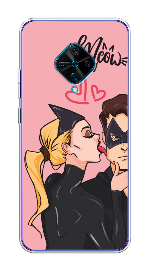 

Чехол Awog на Vivo V17/Y9s "Kiss of Cat Woman", Розовый;черный;бежевый, 261550-1