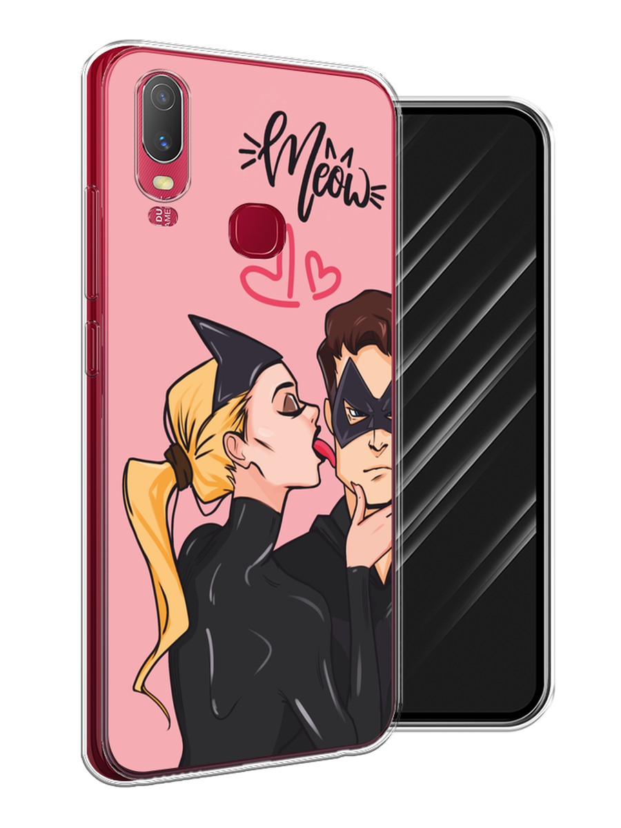 

Чехол Awog на Vivo Y11 "Kiss of Cat Woman", Розовый;черный;бежевый, 261650-1