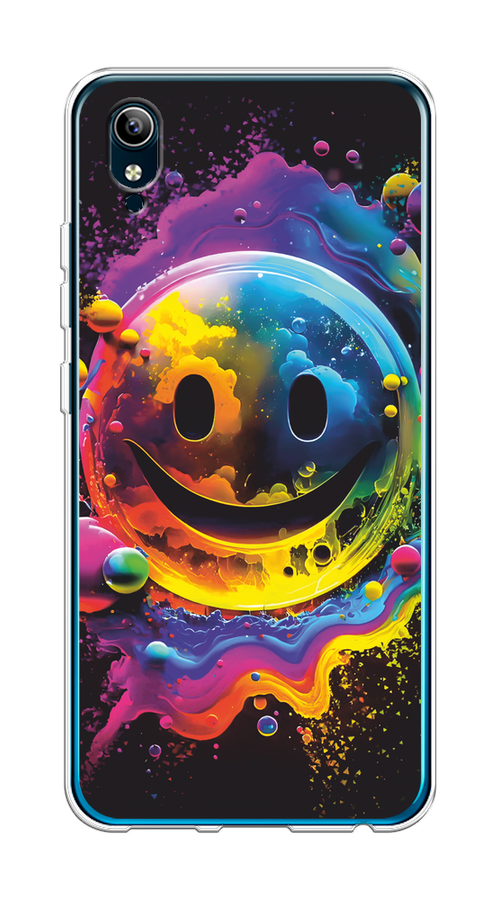 

Чехол Awog на Vivo Y91c/Y1s "Кислотный смайл", Фиолетовый;желтый;синий, 262850-1