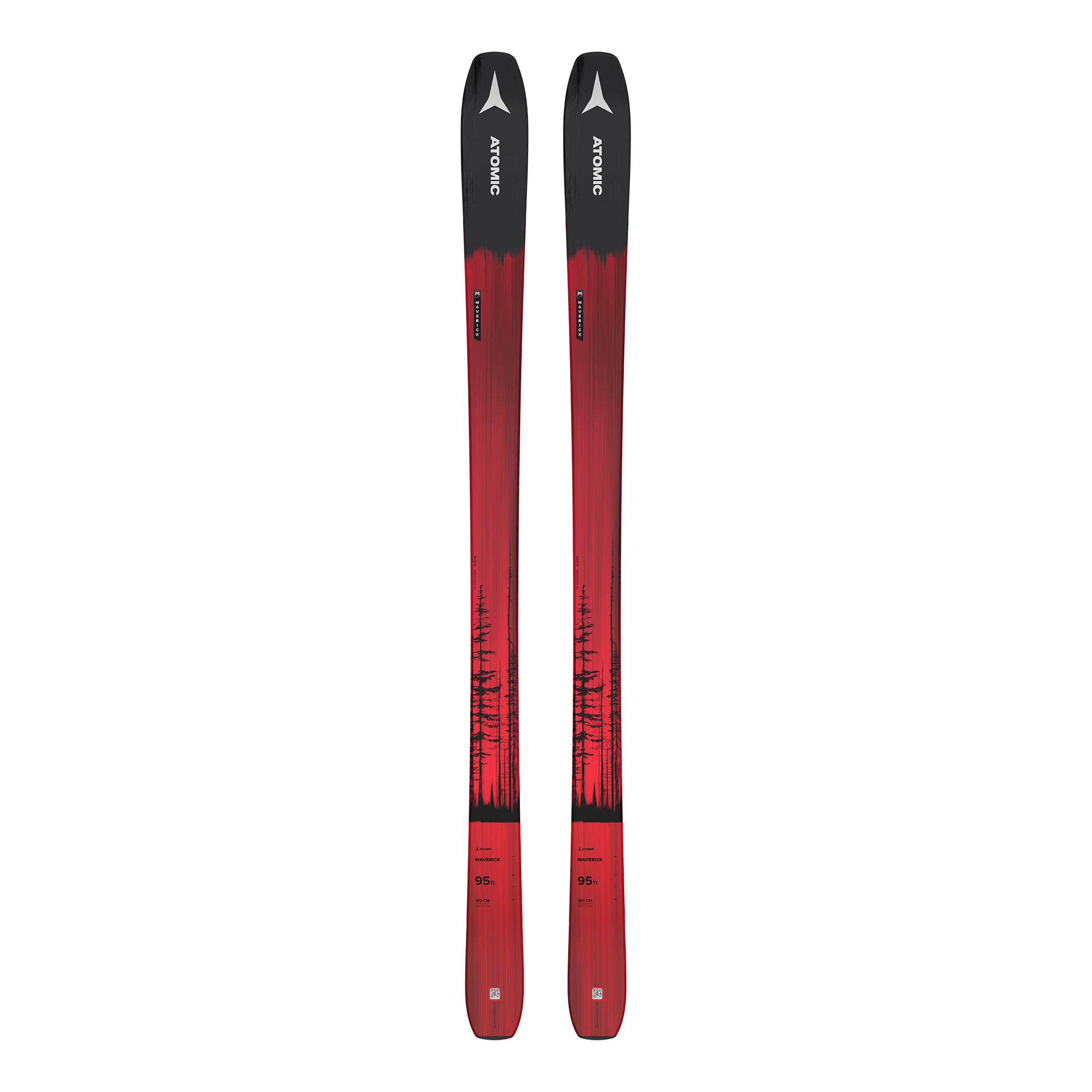 фото Горные лыжи atomic 2021-22 maverick 95 ti black/red (см:180)