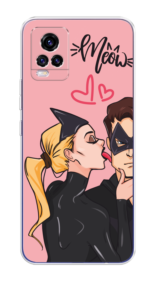 

Чехол Awog на Vivo V20 "Kiss of Cat Woman", Розовый;черный;бежевый, 263350-1