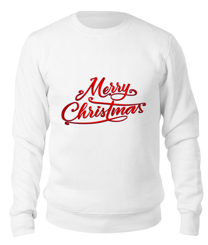 

Свитшот унисекс Printio Merry christmas белый S, Merry christmas