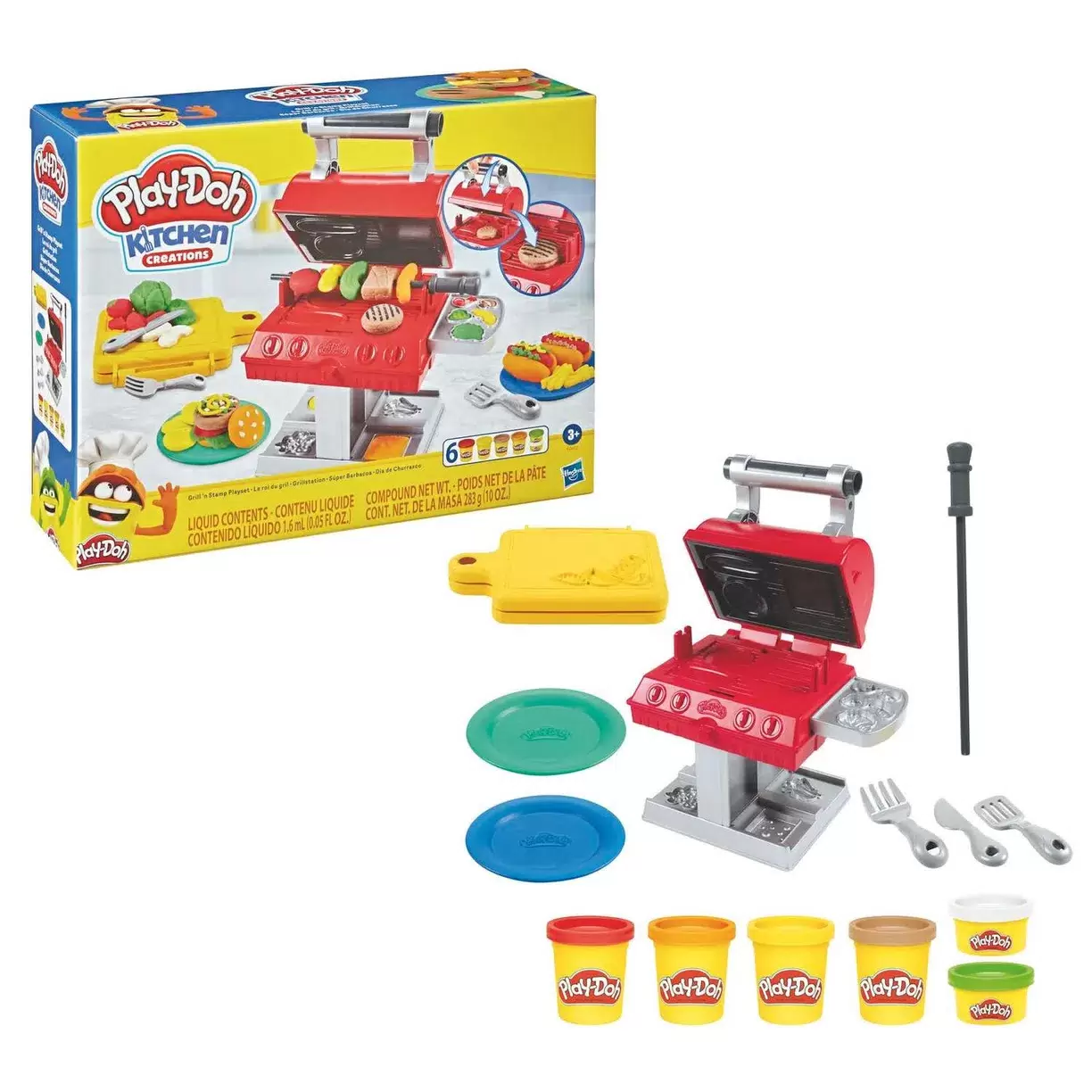 Набор для лепки игровой Play-Doh Гриль барбекю, F0652 tooky toy игровой набор гриль tk808