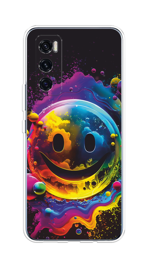 

Чехол Awog на Vivo V20 SE "Кислотный смайл", Фиолетовый;желтый;синий, 263550-1