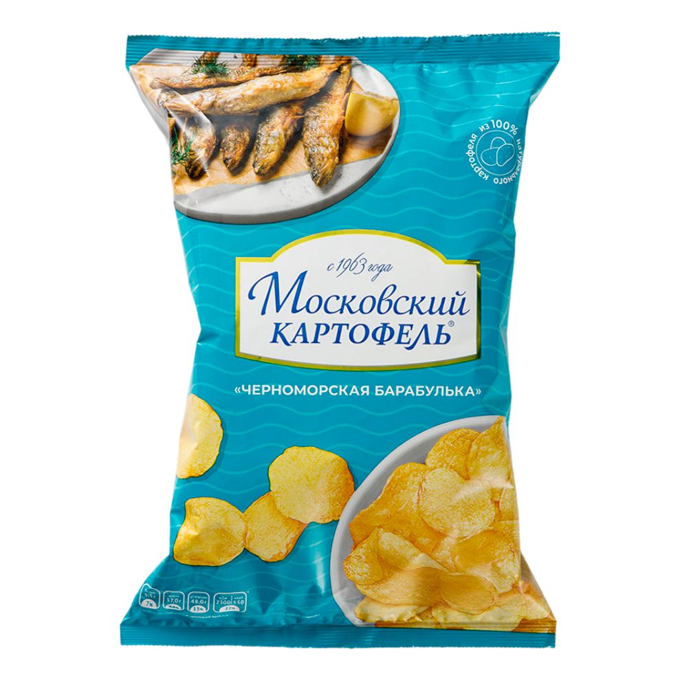 Чипсы картофельные Московский картофель черноморская барабулька 120 г