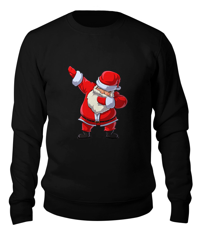 

Свитшот унисекс Printio Santa dab черный S, Santa dab
