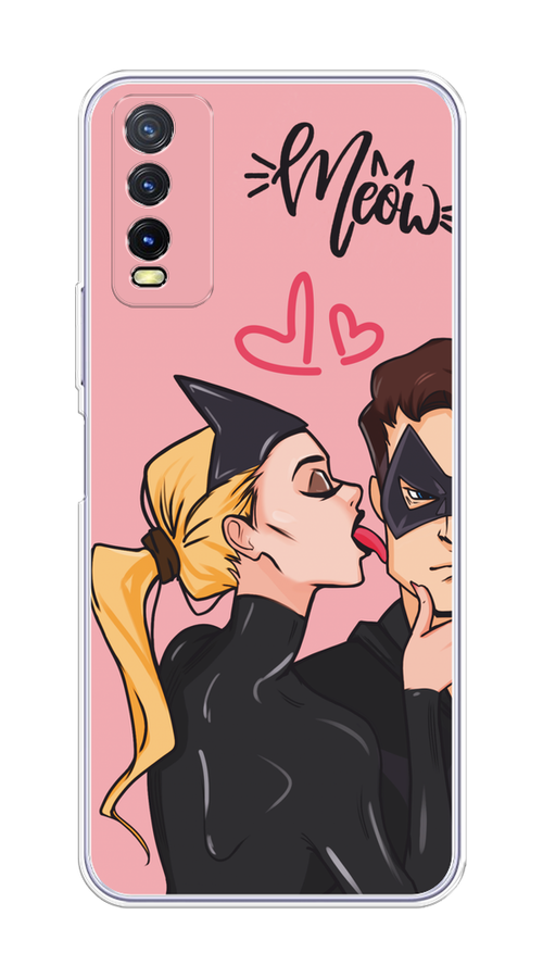 

Чехол Awog на Vivo Y20 "Kiss of Cat Woman", Розовый;черный;бежевый, 263650-1