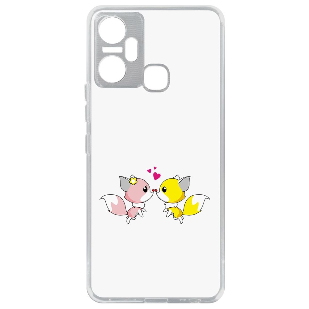 Чехол-накладка Кейс Лисята для Infinix Smart 6 Plus