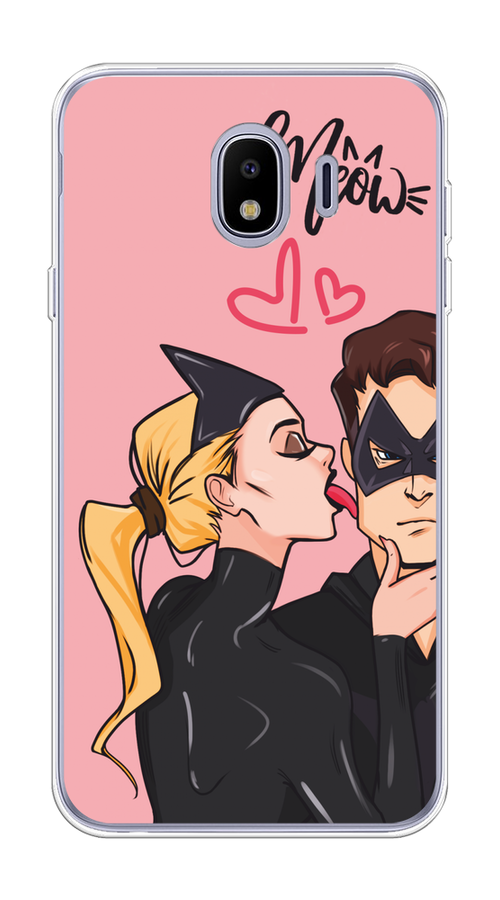 

Чехол Awog на Samsung Galaxy J4 "Kiss of Cat Woman", Розовый;черный;бежевый, 26450-1