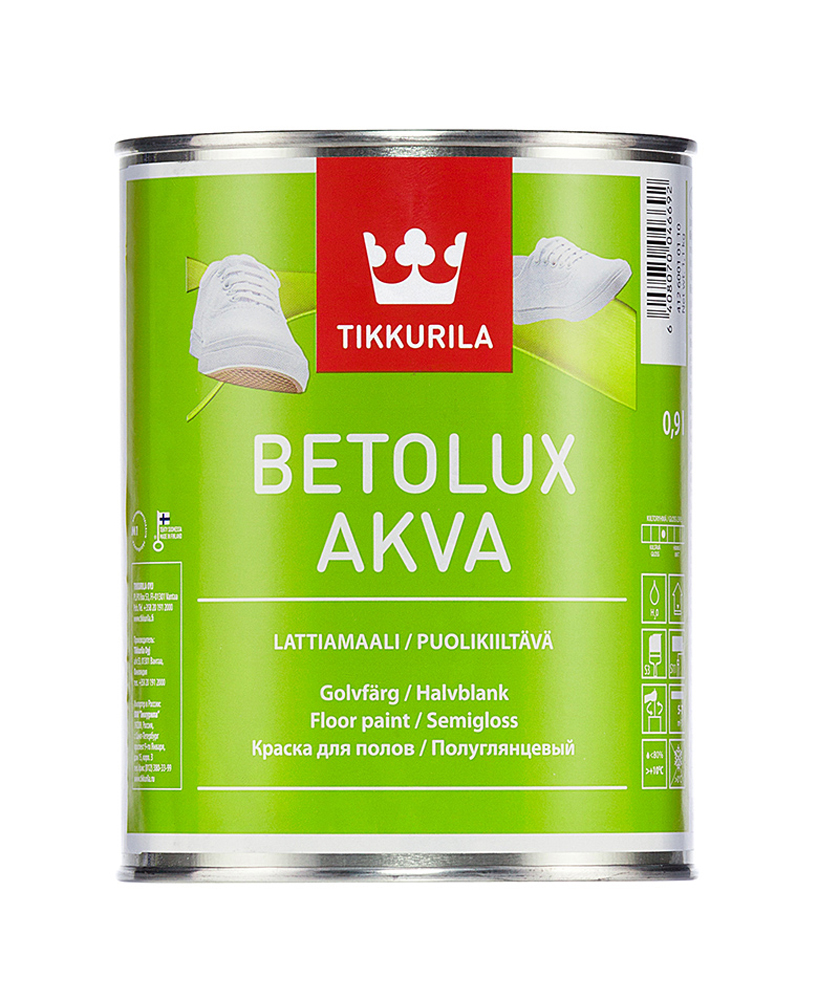 фото Краска tikkurila betolux akva, база c, 0,9 л