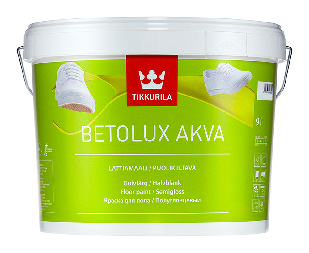 Краска Tikkurila Betolux Akva, база C, 9 л