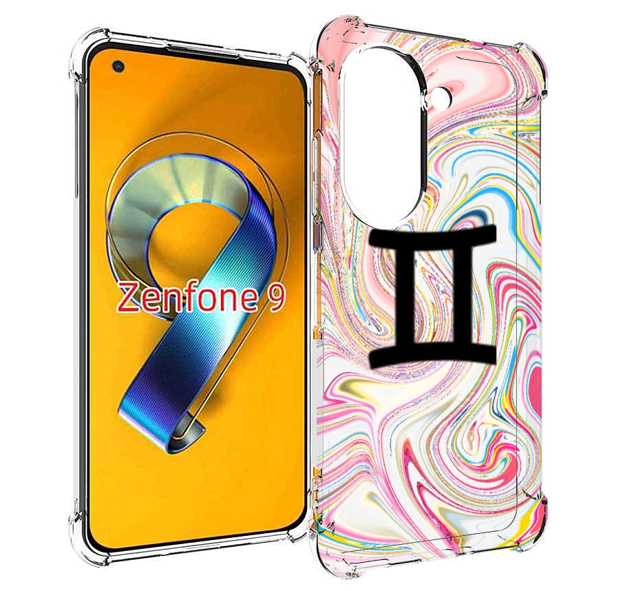 Чехол MyPads знак зодиака близнецы 2 для Asus Zenfone 9 (AI2202)