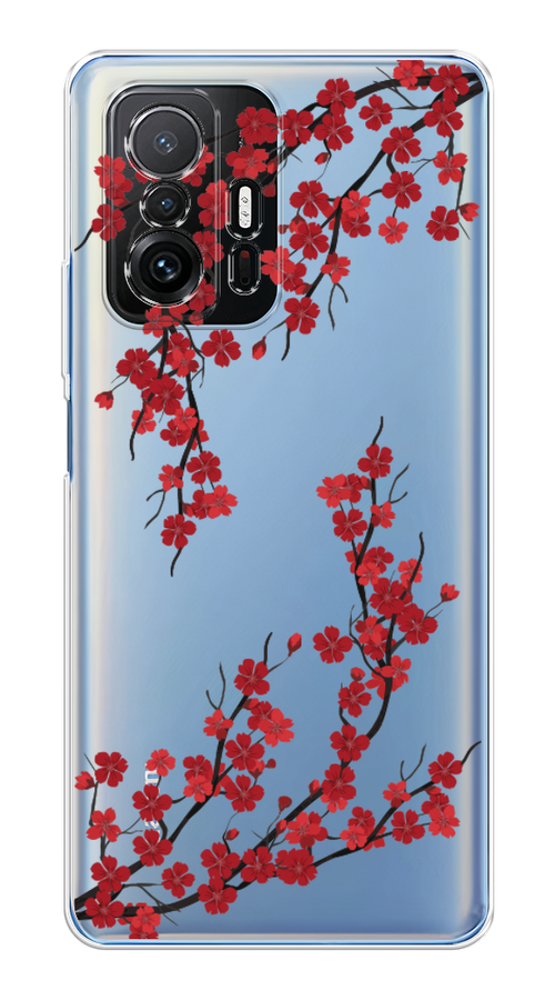 

Чехол на Xiaomi Mi A1/5X "Красная сакура", Красный;черный, 32350-2