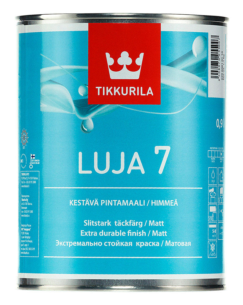 фото Краска tikkurila luja 7, база c, 0,9 л