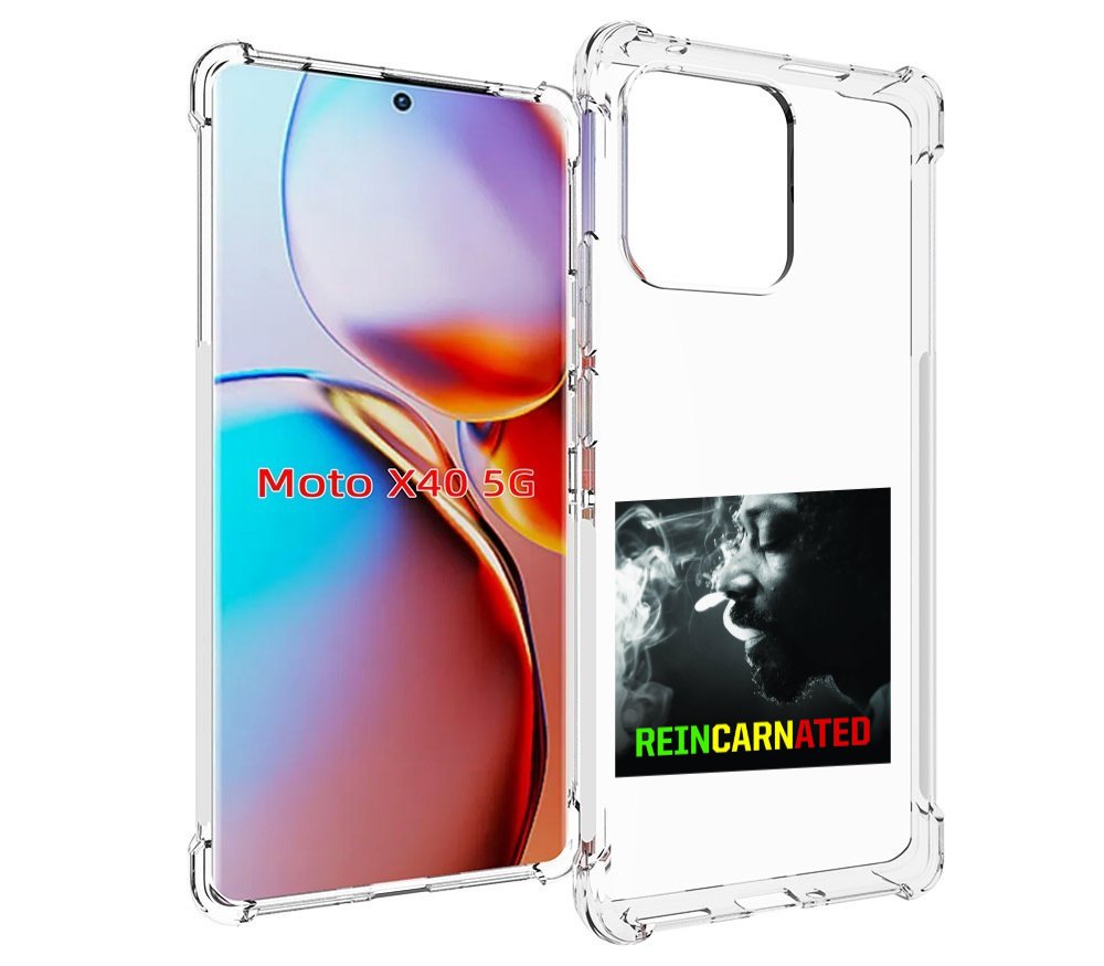 

Чехол MyPads Snoop Dogg REINCARNATED для Motorola Moto X40, Прозрачный, Tocco