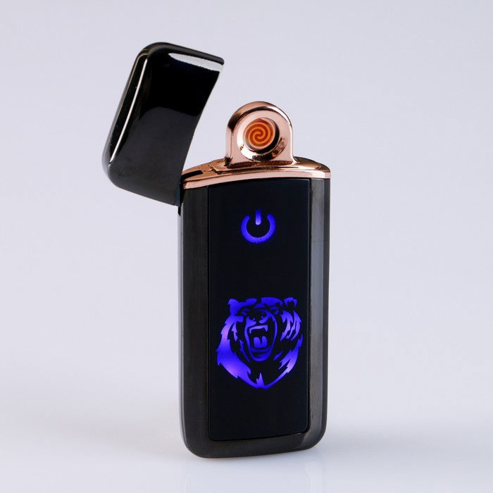 

Спиральная USB зажигалка "Медведь", Черный