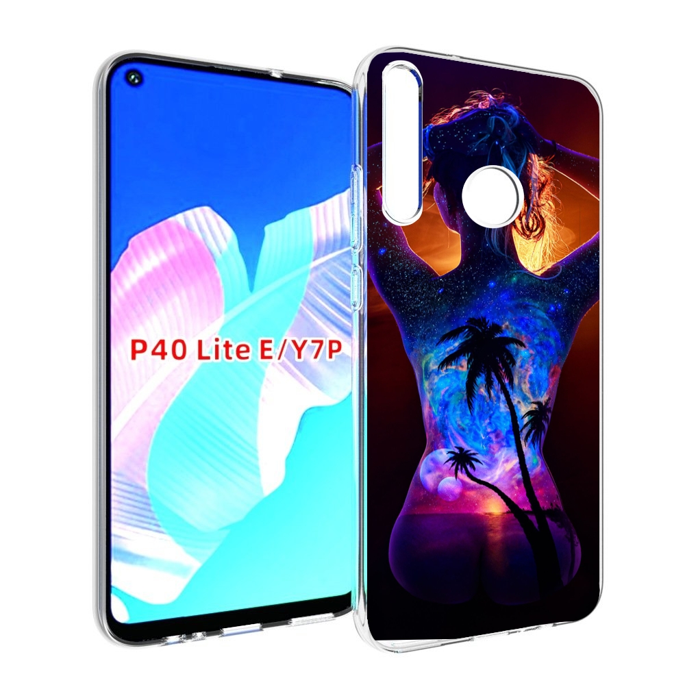 

Чехол бампер MyPads Девушка-и-пальмы женский для Huawei P40 Lite, Прозрачный, Tocco