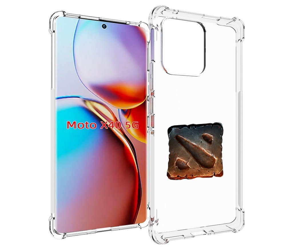 

Чехол MyPads dota 2 логотип 2 для Motorola Moto X40, Прозрачный, Tocco