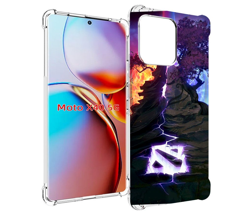 

Чехол MyPads dota 2 логотип для Motorola Moto X40, Прозрачный, Tocco