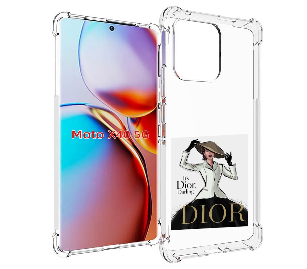

Чехол MyPads drawings of sketches для Motorola Moto X40, Прозрачный, Tocco
