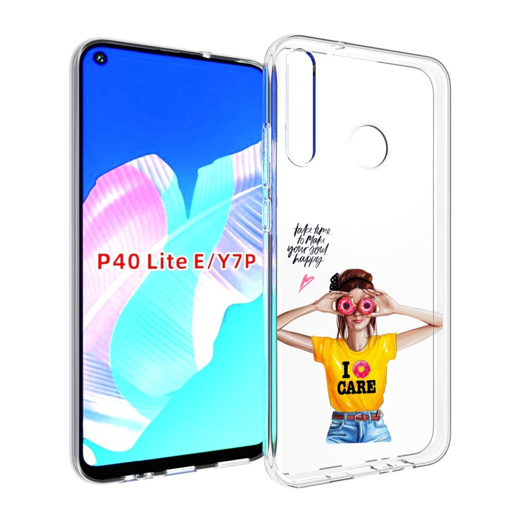 

Чехол бампер MyPads Девушка-с-пончиками женский для Huawei P40 L, Прозрачный, Tocco