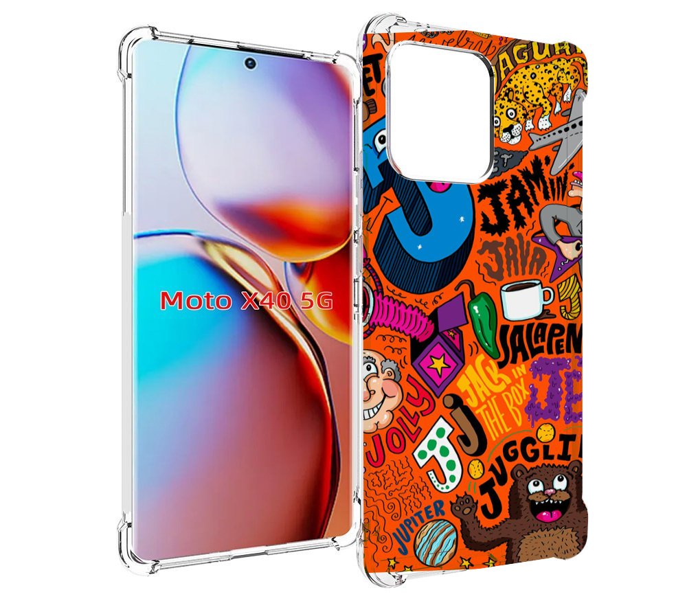 

Чехол MyPads funky-decor для Motorola Moto X40, Прозрачный, Tocco