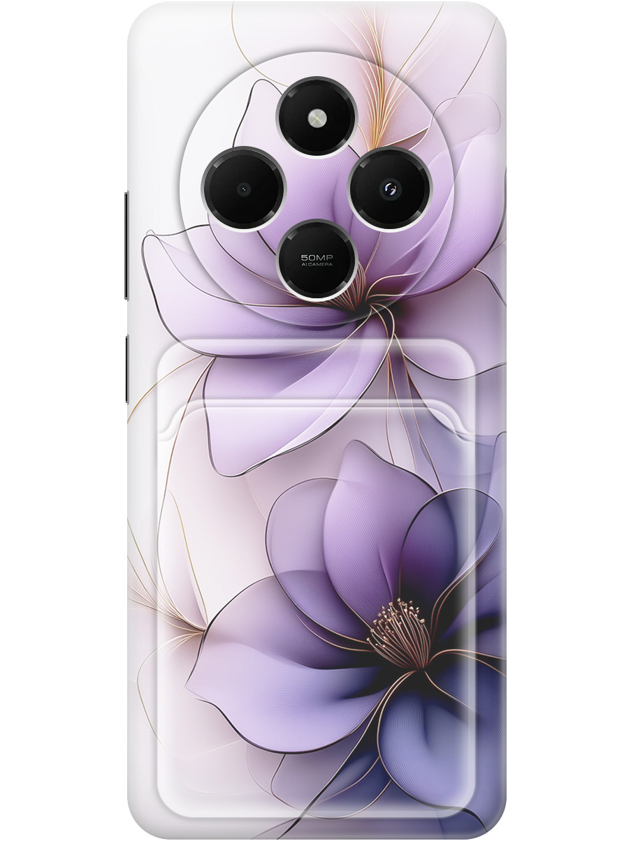 

Силиконовый чехол на Xiaomi Redmi 14C / Poco C75 с принтом с карманом для карты 850059, Белый;прозрачный;серый;фиолетовый, 786715721