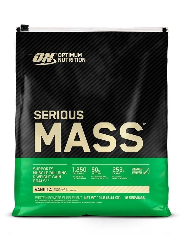 Гейнер Optimum Nutrition Serious Mass, 5460 г, vanilla