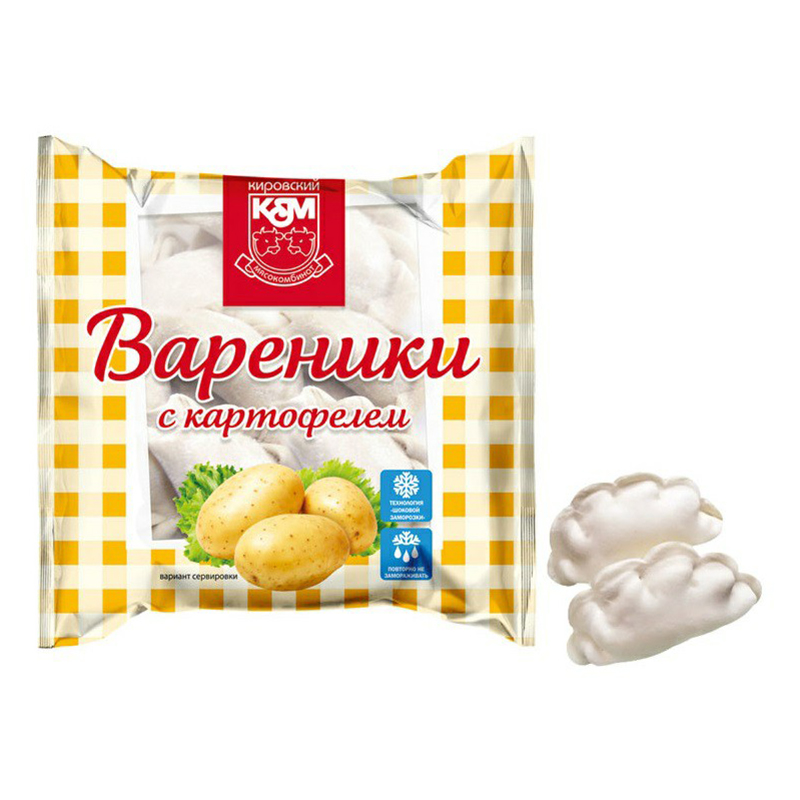 

Вареники Кировский МК с картофелем 350 г