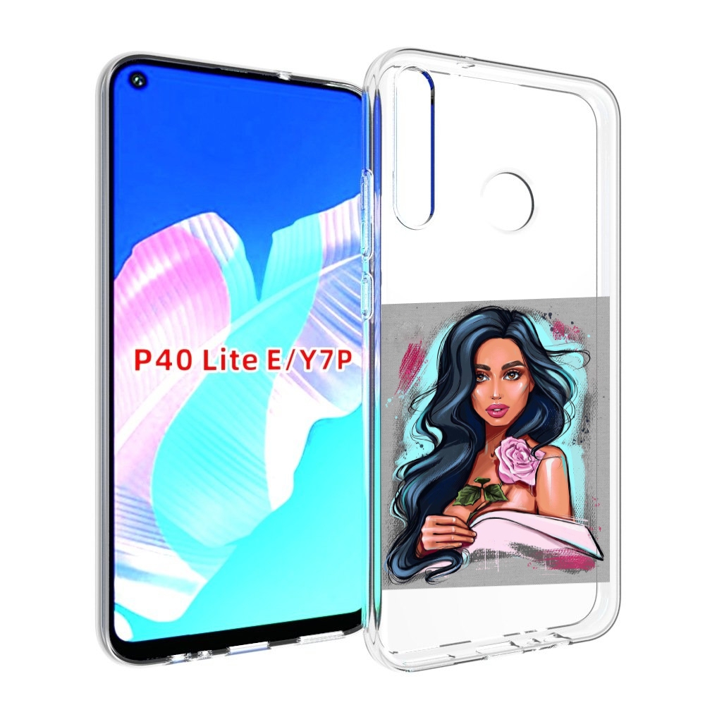 

Чехол бампер MyPads Девушка-с-розовой-розочкой женский для Huawe, Прозрачный, Tocco